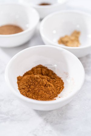 Photo for Homemade pumpkin pie spice for Autumn recipes. - Royalty Free Image