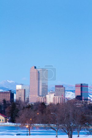 Photo for A view of downtown Denver before sunrise. - Royalty Free Image