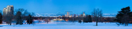 Photo for A view of downtown Denver before sunrise. - Royalty Free Image