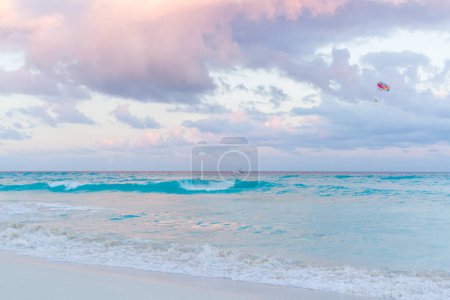 Photo for Sunset over the beach on Caribbean Sea. - Royalty Free Image