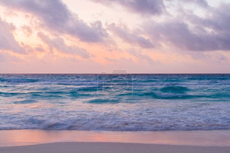 Photo for Sunrise on the beach of the Caribbean Sea. - Royalty Free Image