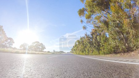 Photo for During the day, driving on HWY 101 near Arroyo Quemada Beach, California, offers scenic views of the surrounding coastal landscape. - Royalty Free Image