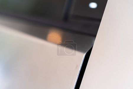 Photo for Denver, Colorado, USA-May 5, 2024-This image provides a close-up look at a car door opener, showcasing the clean lines and modern design typical of contemporary vehicle interiors. The focus on the - Royalty Free Image