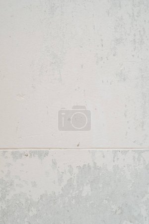 Téléchargez les photos : Un chat noir et blanc perché gracieusement sur un mur blanc uni, ses yeux curieux scrutant les environs. - en image libre de droit
