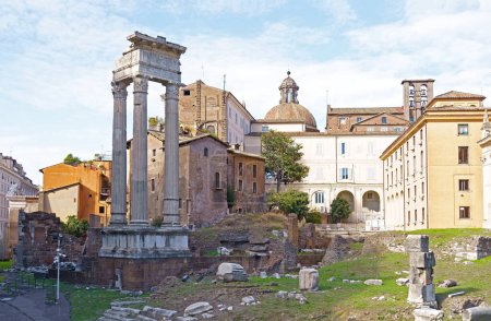 Ruins of the roman Forum from the Palatine Hill