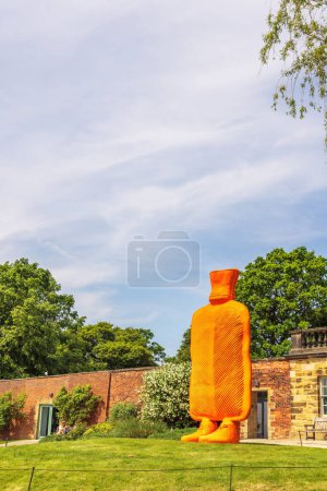 Photo for Wakefield, UK - May 29, 2023:  Big Mutter, 2015, installation at Yorkshire Sculpture Park, part of Trap of the Truth exhibition by Austrian sculptor Erwin Wurm. - Royalty Free Image