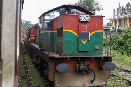 Photo for An old train used in Sri Lanka. (30Years). Waiting for passengers to arrive - Royalty Free Image