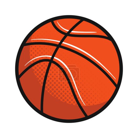 Illustration for Basketball ball icon. Basketball icon isolated on white background. Vector illustration - Royalty Free Image