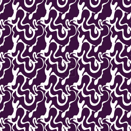 Photo for Seamless pattern with purple spots on white background - Royalty Free Image