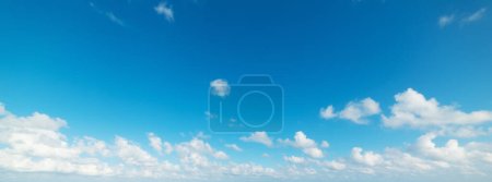Blue sky with clouds in Miami Beach, Florida-stock-photo