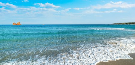Photo for Cea beach on a sunny day in springtime. Sardinia, Italy - Royalty Free Image