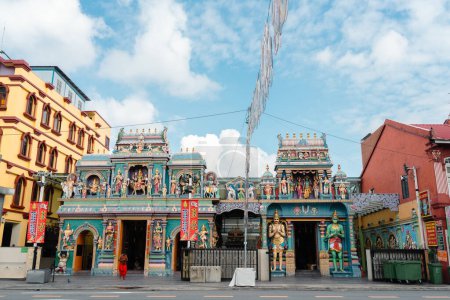 Photo for Singapore - October 22, 2022 : Little India district Sri Vadapathira Kaliamman Hindu Temple - Royalty Free Image