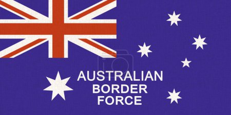 Photo for Australian Customs and Border Protection Service flag. Illustration of flag. symbol of Customs and Border Protection Service. Illustration of Customs and Border Protection Service - Royalty Free Image