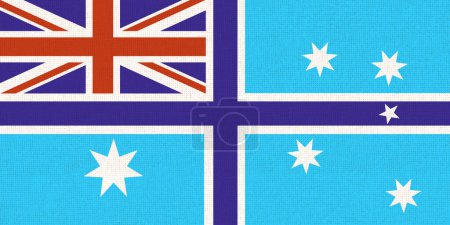 Photo for Australian Civil Aviation Flag. Illustration of Civil Aviation flag of Australia. symbol of Australian Civil Aviation - Royalty Free Image