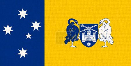 Photo for Australian flag of the Capital Territory. Illustration of Australian Territory. Illustration of Australian Capital Territory. symbol of Australian Territory flag. Illustration of Australia - Royalty Free Image