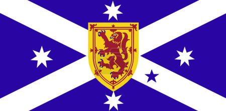 Photo for Flag of Scotland. official flag of Scotland. Flag of Scotland. Scottish flag. Australian symbol. Scottish symbol - Royalty Free Image