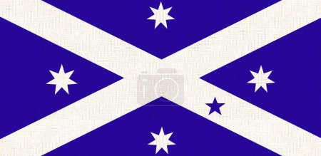 Flag of Scotland. official flag of Scotland on fabric base. Flag of Scotland. Scottish flag. Australian symbol. Scottish symbol