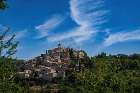 Foto de Vista de Labro, pueblo histórico en la provincia de Rieti, Lazio, Italia - Imagen libre de derechos