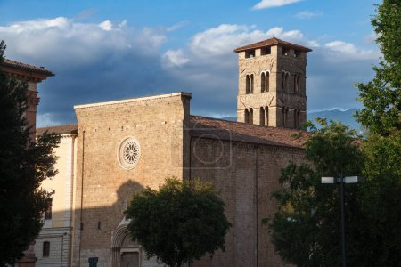 Photo for Exterior of Sant Agostino church in Rieti, Lazio, Italy - Royalty Free Image