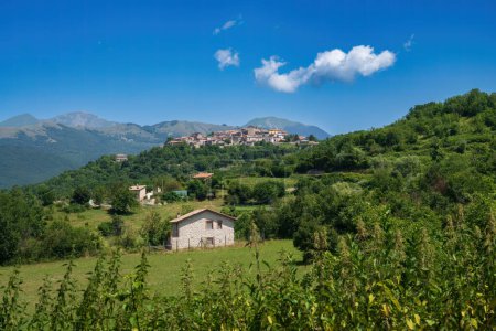 Photo for Country landscape along the road to Cittaducale, Rieti province, Lazio, Italy - Royalty Free Image