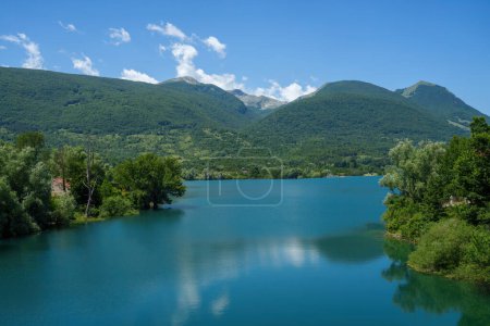 Photo for Lake of Barrea, in the Abruzzo National Park, L Aquila province, Italy, at summer - Royalty Free Image