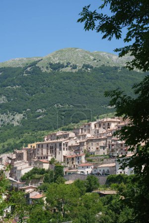 Photo for Barrea, old village at Abruzzo National Park at summer - Royalty Free Image