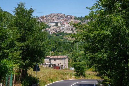 Photo for View of Castelgrande,  old town in Potenza province, Basilicata, Italy - Royalty Free Image