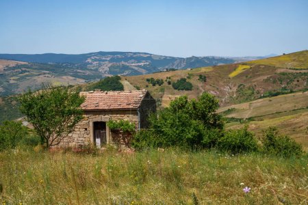 Photo for Country landscape near Albano di Lucania, Basilicata, Italy, at summer - Royalty Free Image