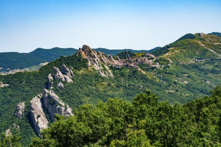 Photo for Mountain landscape near Castelmezzano, Potenza province,, Basilicata, Italy, at summer - Royalty Free Image