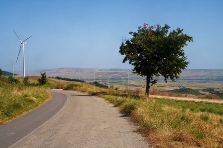 Photo for Country landscape near Melfi, in Potenza province, Basilicata, Italy - Royalty Free Image