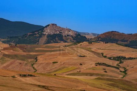 Photo for Country landscape near Lacedonia, Avellino province, Campania, Italy - Royalty Free Image