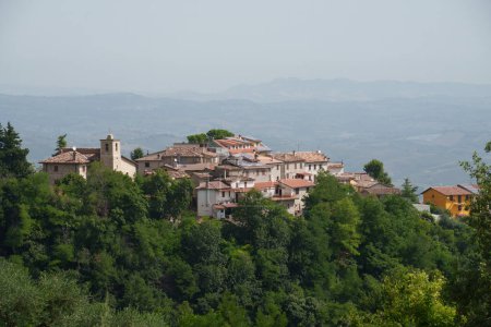View of Santa Maria a Corte, old village near Ascoli Piceno, Marche, Italy