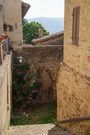 Historic buildings of Montefalco, Perugia province, Umbria, Italy