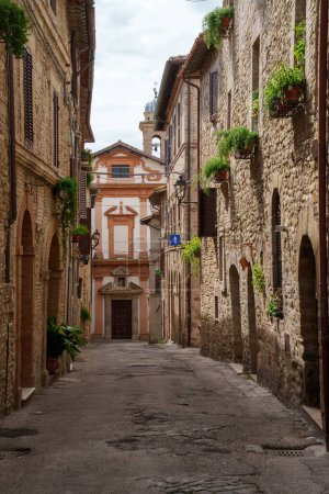 Historische Gebäude in Bevagna, Provinz Perugia, Umbrien, Italien