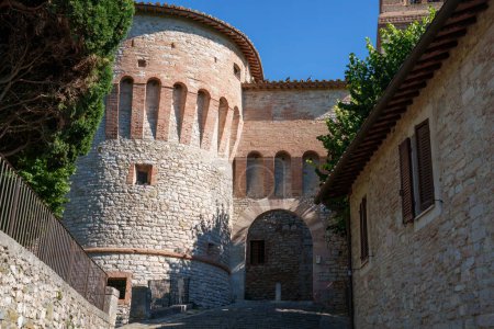 Corciano, village médiéval dans la province de Pérouse, Ombrie, Italie
