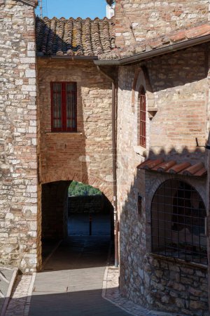 Corciano, medieval village in Perugia province, Umbria, Italy