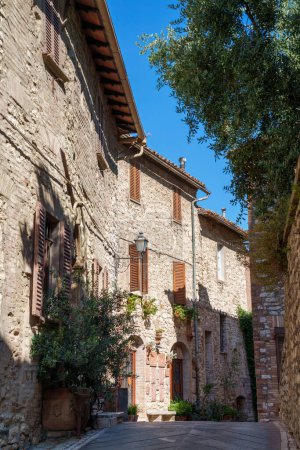 Corciano, medieval village in Perugia province, Umbria, Italy