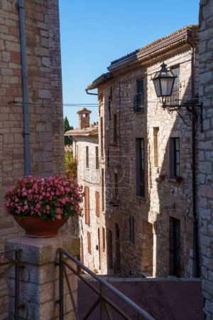 Corciano, pueblo medieval en la provincia de Perugia, Umbría, Italia