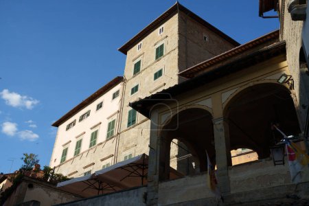 Téléchargez les photos : Bâtiments historiques de Cortona, province d'Arezzo, Toscane, Italie - en image libre de droit