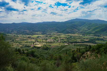 Summer landscape near Castiglion Fiorentino, in Arezzo province, Tuscany, Italy