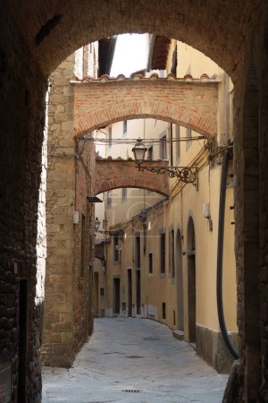 Buildings of Pistoia, historic city of Tuscany, Italy