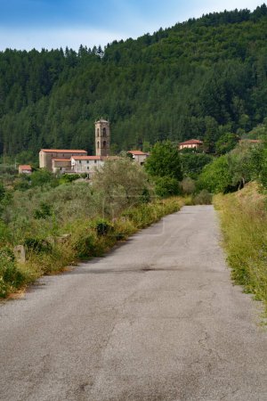 Berglandschaft bei Casola in Lunigiana, Massa Carrara Provinz Toskana, Italien