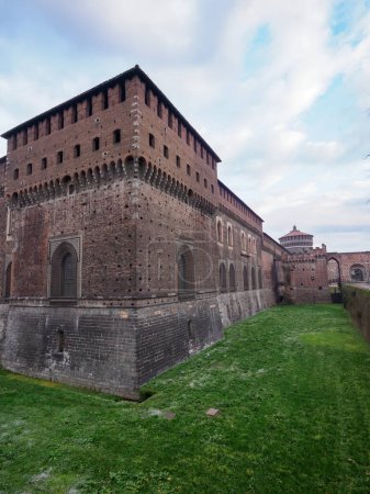 Castello Sforzesco, mittelalterliche Burg in Mailand, Lombardei, Italien