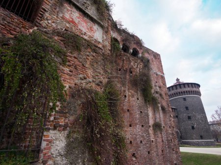Castello Sforzesco, castillo medieval en Milán, Lombardía, Italia