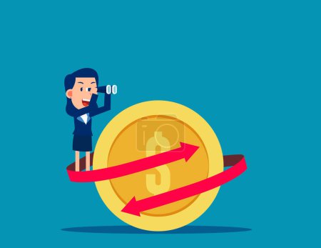 Illustration for Business investment and opportunity. Business investor vector illustration - Royalty Free Image