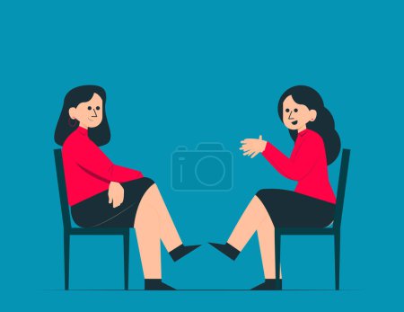 Illustration for Consultative sales. Customer support and advertisin - Royalty Free Image