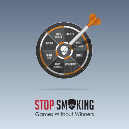 Ilustración de 31 de mayo Día Mundial Sin Tabaco. Cartel de sensibilización No Smoking Day. Basta de campaña de humo. Ilustración vectorial. - Imagen libre de derechos