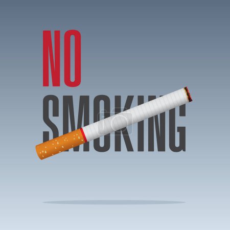 Téléchargez les illustrations : 31 mai Journée mondiale sans tabac bannière. Affiche de sensibilisation à la Journée sans tabac. Arrêtez de fumer ou cesser de fumer postern dans un concept dangereux. Illustration vectorielle. - en licence libre de droit