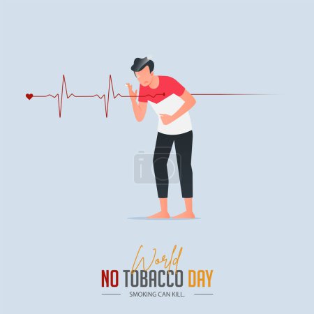 Téléchargez les illustrations : 31 mai World No Tobacco Day concept design. Affiche Journée sans tabac. Arrêtez de fumer pour la bannière de sensibilisation. Arrêtez de fumer concept. Illustration vectorielle. - en licence libre de droit