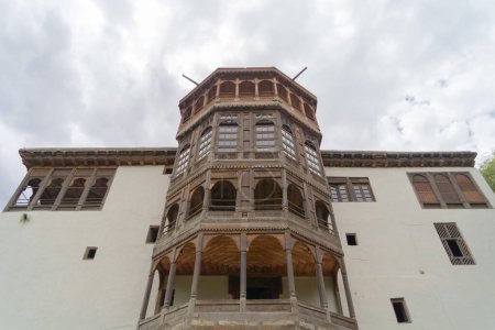 Foto de Fuerte Khaplu o Palacio Serena en la ciudad de Gilgit, Skardu, Pakistán. Monumento de atracción turística. - Imagen libre de derechos